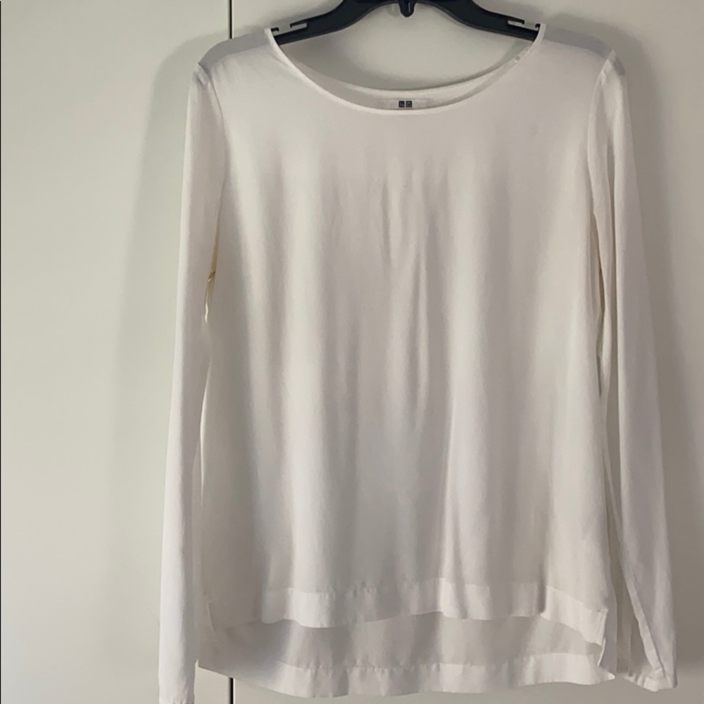 Plain white blouse